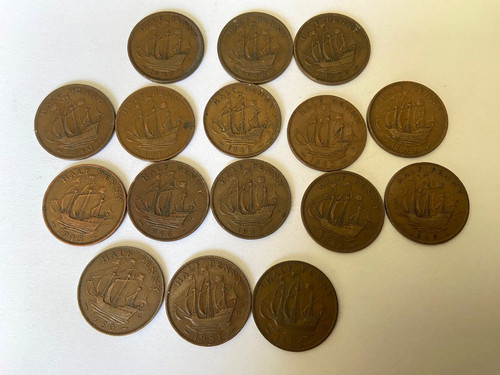 Set half penny - set,