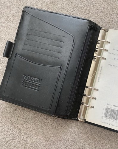 Vintage leather ring - ring, filofax