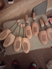 Set of 4 Wooden Large Shoes Lasts for Display Or Us In New Condition No Box