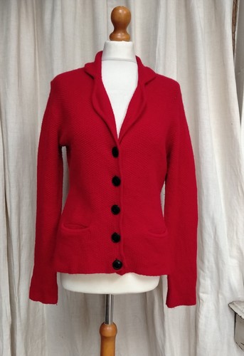 East pure wool - red, cardigan