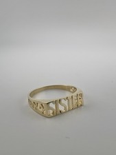 Solid 9ct Gold Sister Ring -