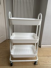 3 Tier on Wheels Storage Trolley Cart Kitchen Narrow Bathroom Laundry Space Rack