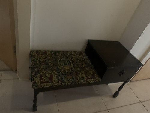 Vintage telephone seat gossip - seat,