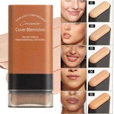 Roseionly Makeup Foundation, Instant Concealing Foundation Stick with Brush