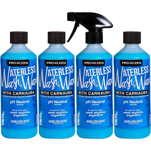 Prokleen waterless wash wax - wash,