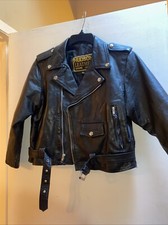 Vintage Hudson Leather Child Kid Leather Motorcycle Jacket  3xl Child Cool