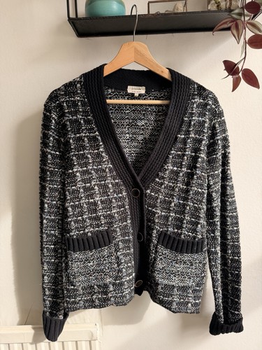 Jigsaw metallic tweed cardigan - jigsaw,