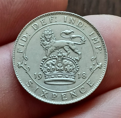 1918 king george silver - 1918,