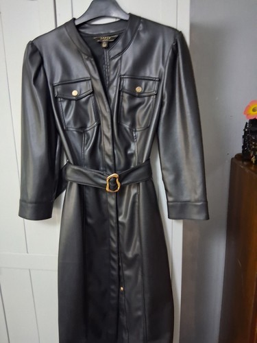 Lipsy faux leather dress size - dress,