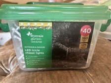 WYEVALE 360 White Led Icicle Chaser Lights Indoor Or  Outdoor