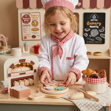 WOODEN TOY Pizza Bread Oven