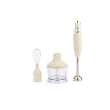 Salter Retro 3-in-1 Blender Set – 600W, Chopper, Whisk & Hand Blender, Cream