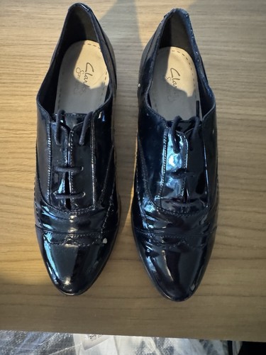 Clarks black patent - clarks,