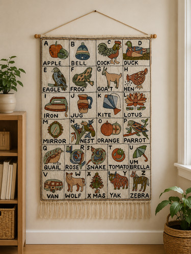 Vintage hand silk embroidered - silk,