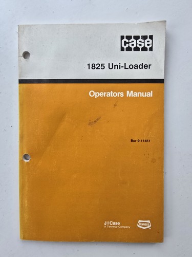 Case 1825 uni loader - case, operators