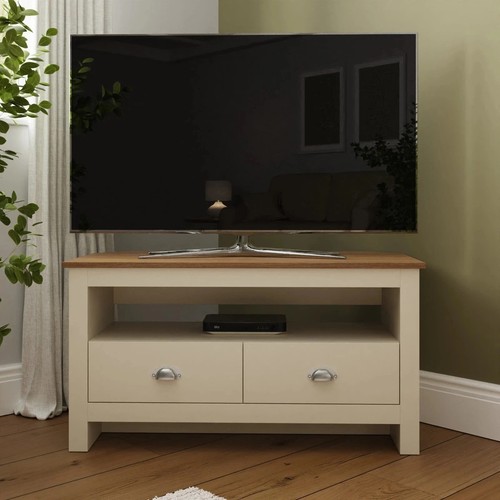 Cream and oak drawer - and,