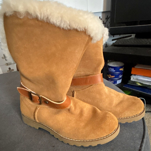 Ugg brown suede - suede, sheepskin