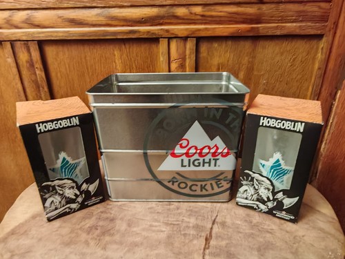 Coors light metal ice bucket - metal,