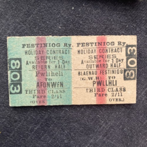 Railway ticket f r - , (.