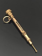 Antique silver gilt propelling - antique,