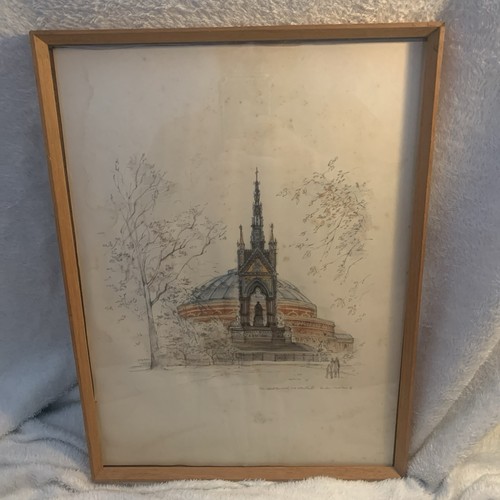 Framed watercolour royal - framed,