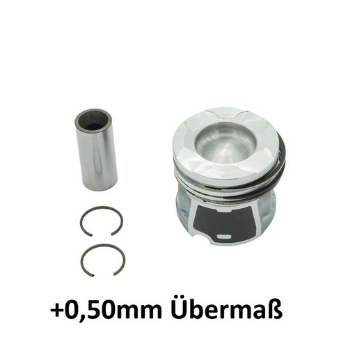 Piston oversize for opel - piston, +0.50