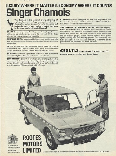 Singer chamois original 1965 - chamois,
