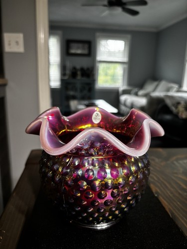 Fenton plum opalescent - fenton,