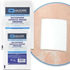 WATERPROOF ADHESIVE WOUND DRESSINGS Small - Large First Aid Plaster QUALICARE