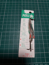 Vintage Abu Toby, S ,10g Sweden Fishing Lure. Silver. On Original card