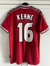 Man United 1998/00 Home Shirt - No. 16 Keane, Medium