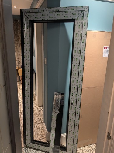 Brand new black upvc door - black, and
