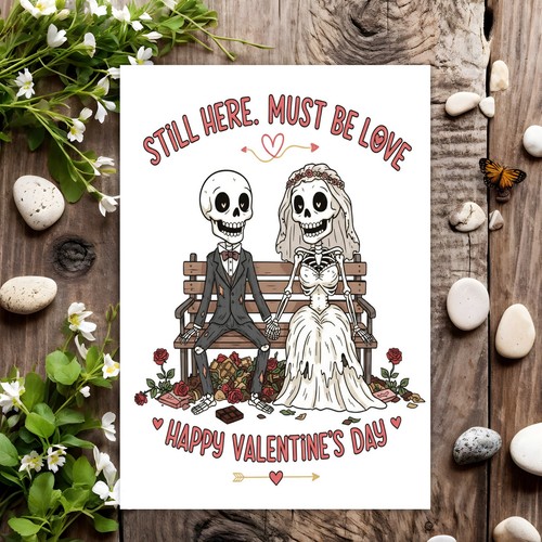 Funny valentine day card - card, for