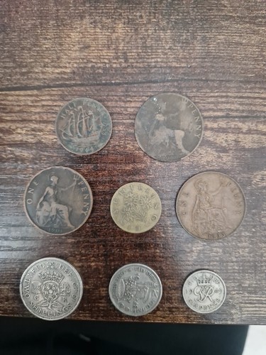 Old british coins job - british,