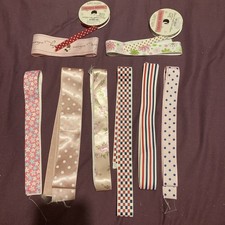 Assorted Ribbon Bundle Various Lengths Job Lot Various Colours