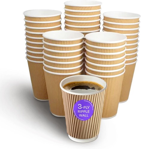 Brown triple wall - paper, coffee