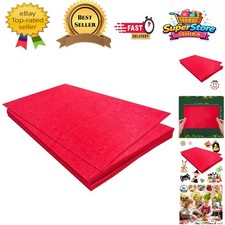 Solid Red Stiff Felt Fabric