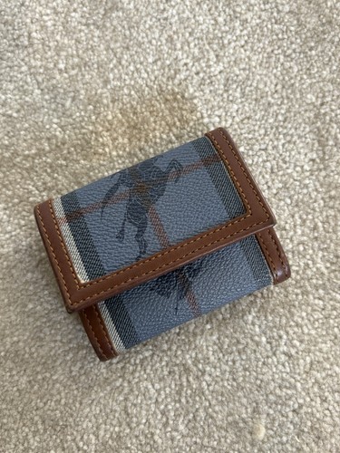 Burberry blue stripe purse - blue,