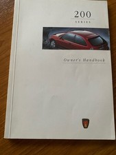 Rover 200 Owners Handbook