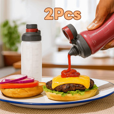 2Pcs Squeeze Sauce Bottle