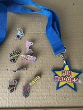 Haven Pin Badges And blue Lanyard