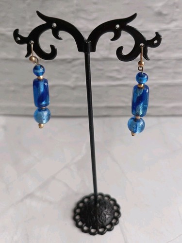 Gold tone cobalt blue - gold,