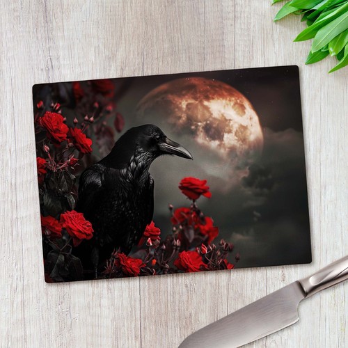 Dark raven red rose - dark,