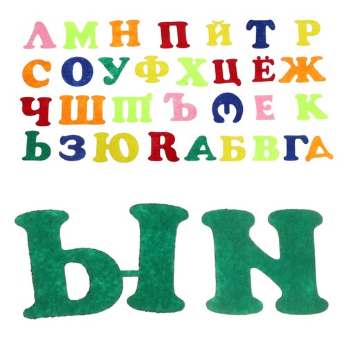 Felt alphabet stickers - felt,