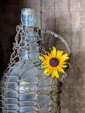 Antique Wire-Wrapped Bottle