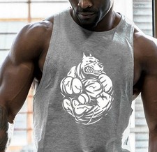 Cotton Gym Tank Tops Men Sleeveless Tank tops  Bodybuilding Clothing,  gym Vest,