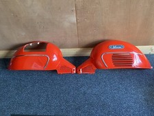 NECO ABRUZZI 50 125 NOS GLOSS RED LEFT AND RIGHT ABS PLASTIC SIDE PANELS