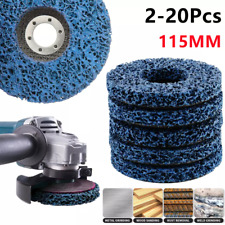 Poly Strip Wheels Discs Paint Rust Removal Clean Angle for Grinder Discs 4.5" UK