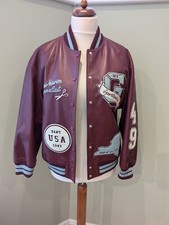GANT Leather Varsity Oversized