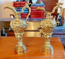 Stunning Pair Brass Or Bronze